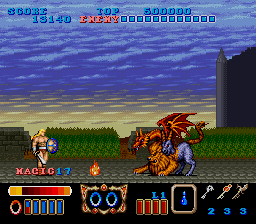 Magic Sword (USA) In game screenshot